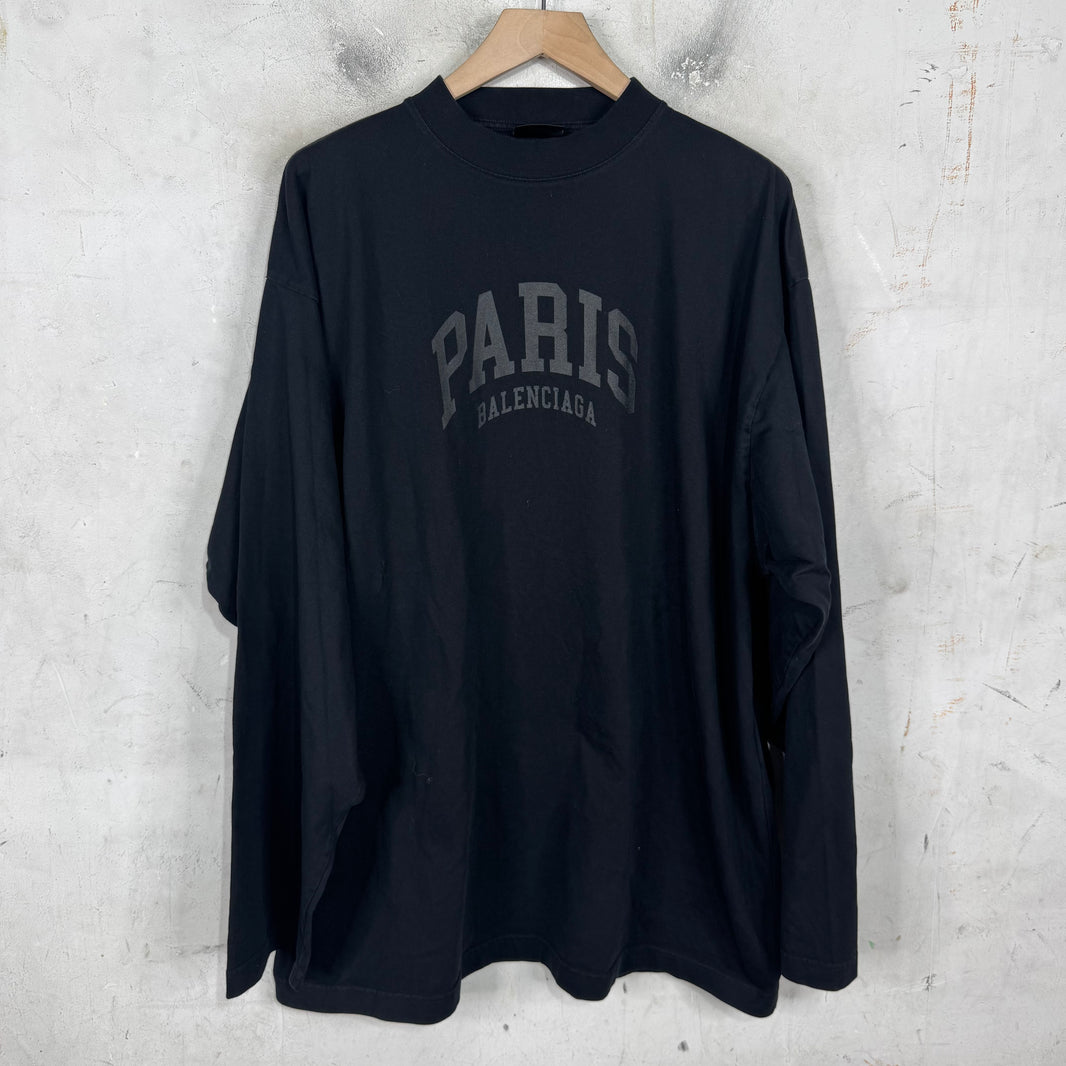 Balenciaga Paris Tonal L/S T-Shirt