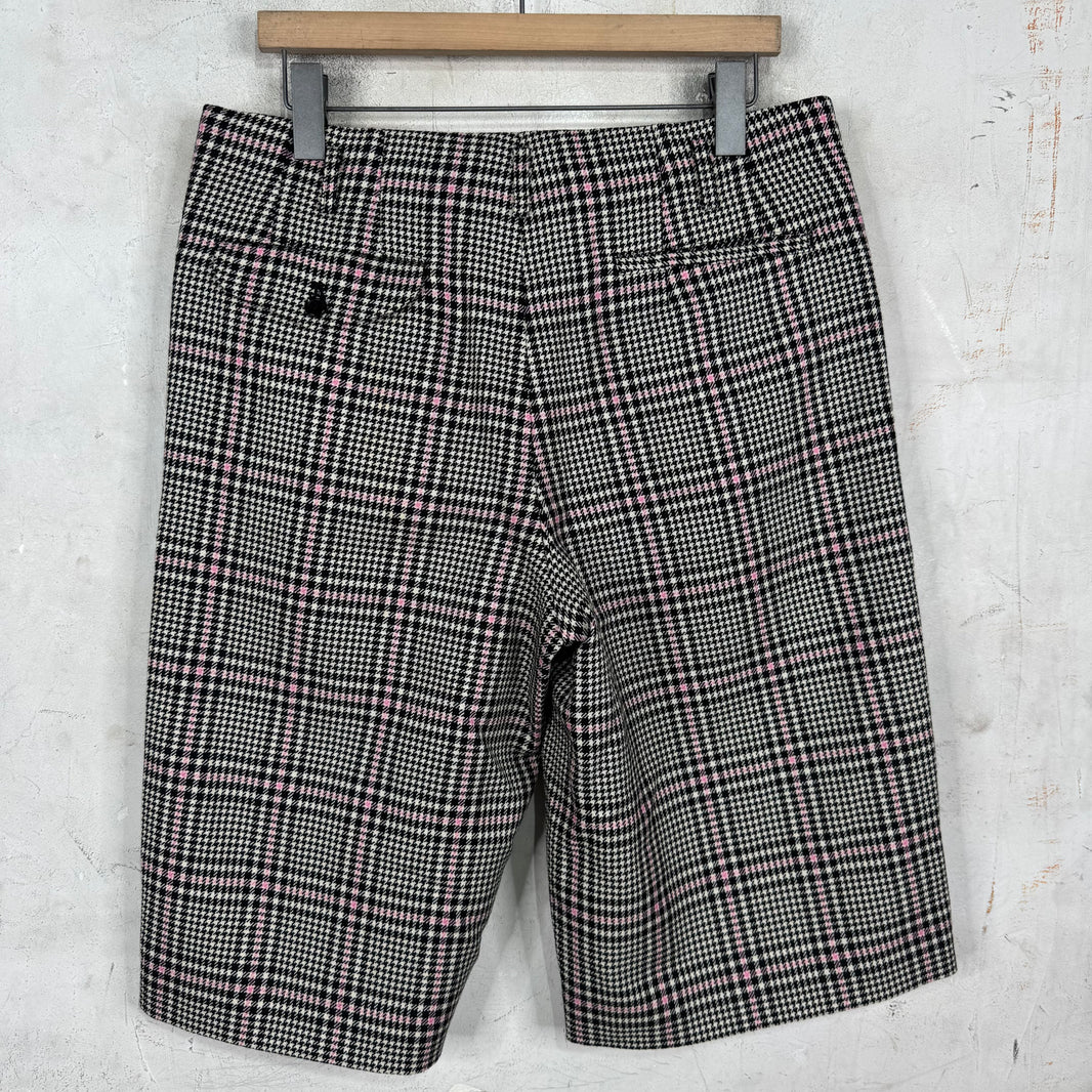 CDG HP Plaid Wool Shorts