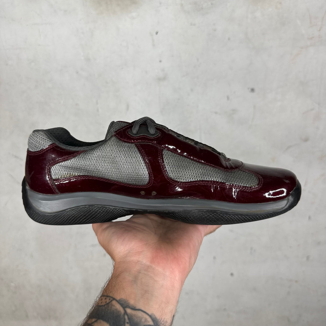 Prada Burgundy Patent Americas Cup