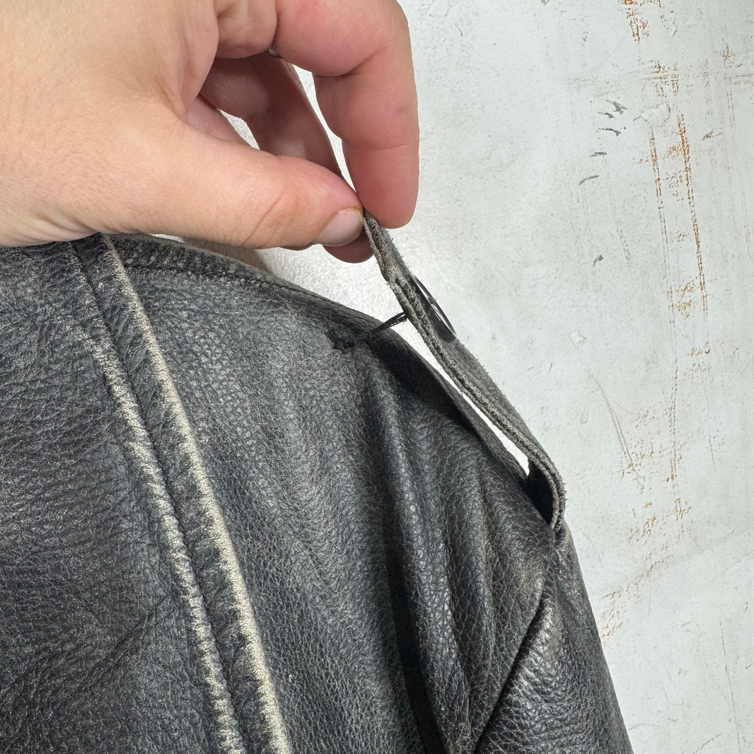 ERD Tabac Rat Leather Perfecto Jacket