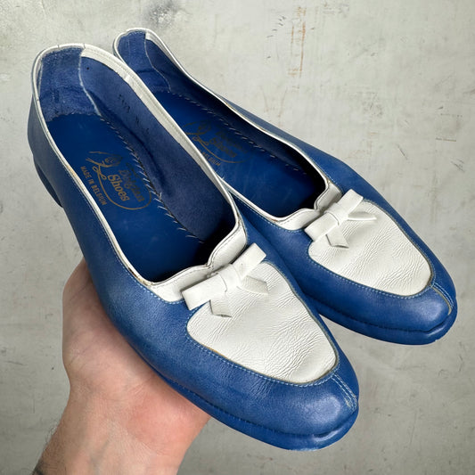Belgian Shoes Blue/White