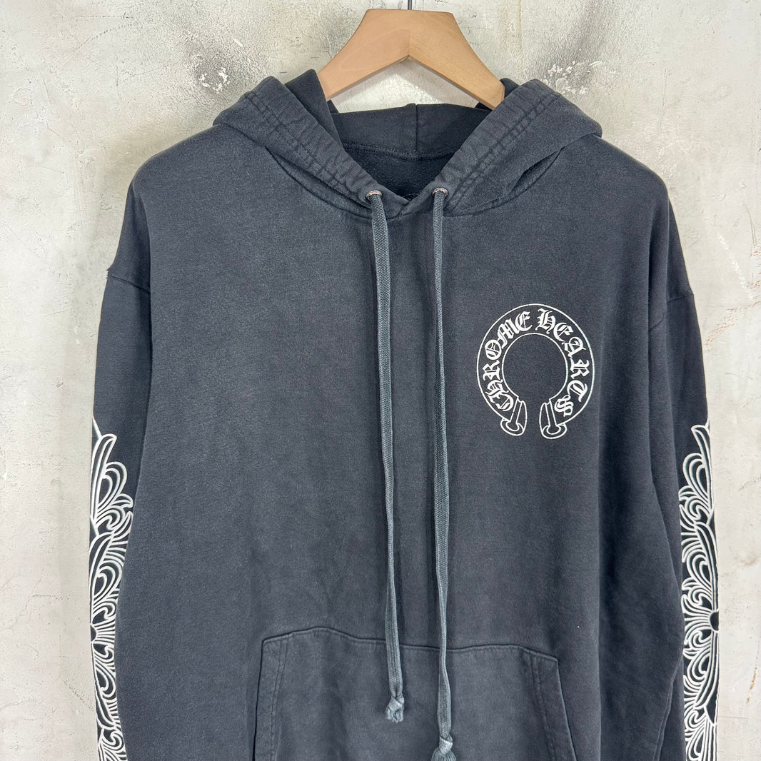 Chrome Hearts Floral Horseshoe Hoodie