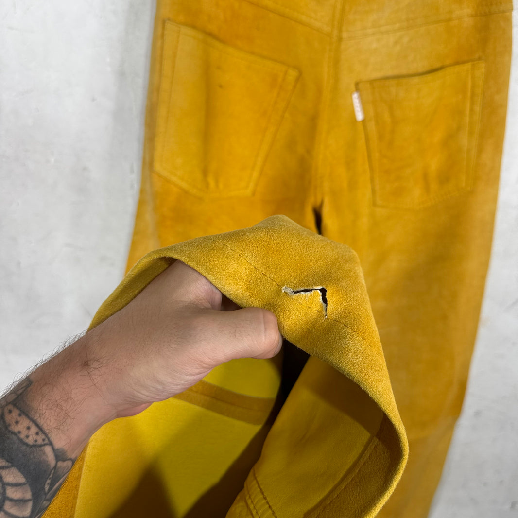 Marni Suede Flared Bootcut Pants