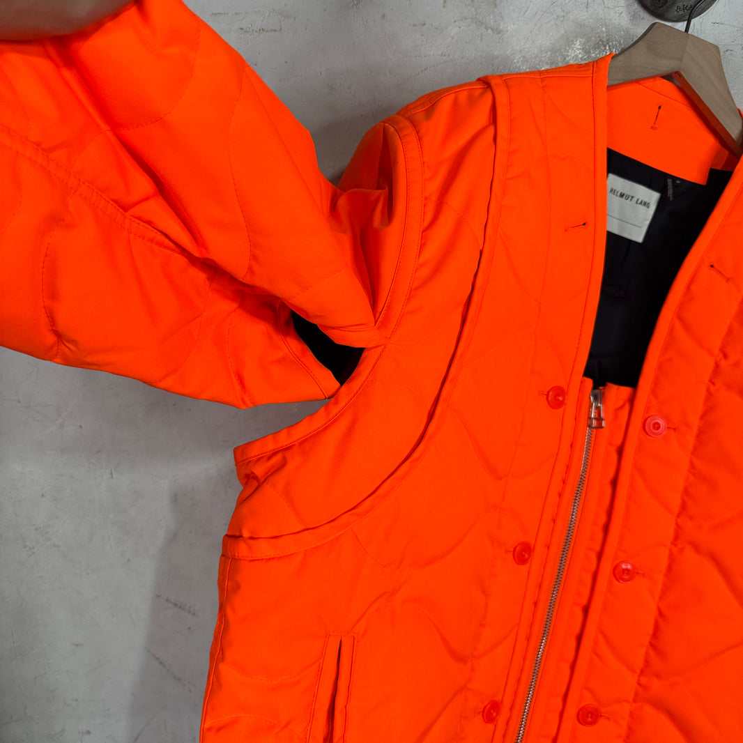 Helmut Lang Orange Military Liner Jacket