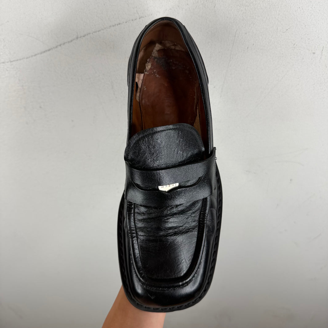 Marni Square Chunky Sole Penny Loafers