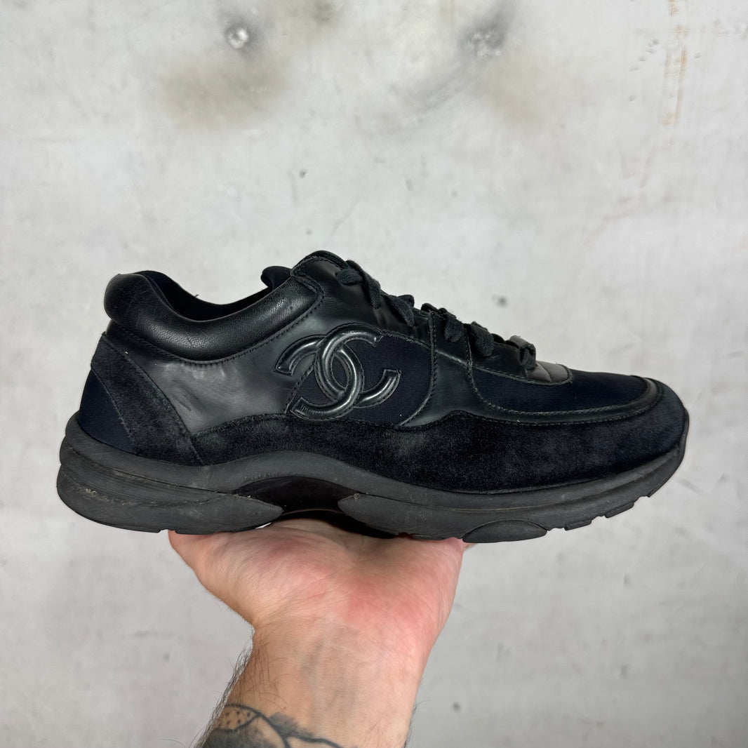 Chanel Black Suede/ Leather Runners