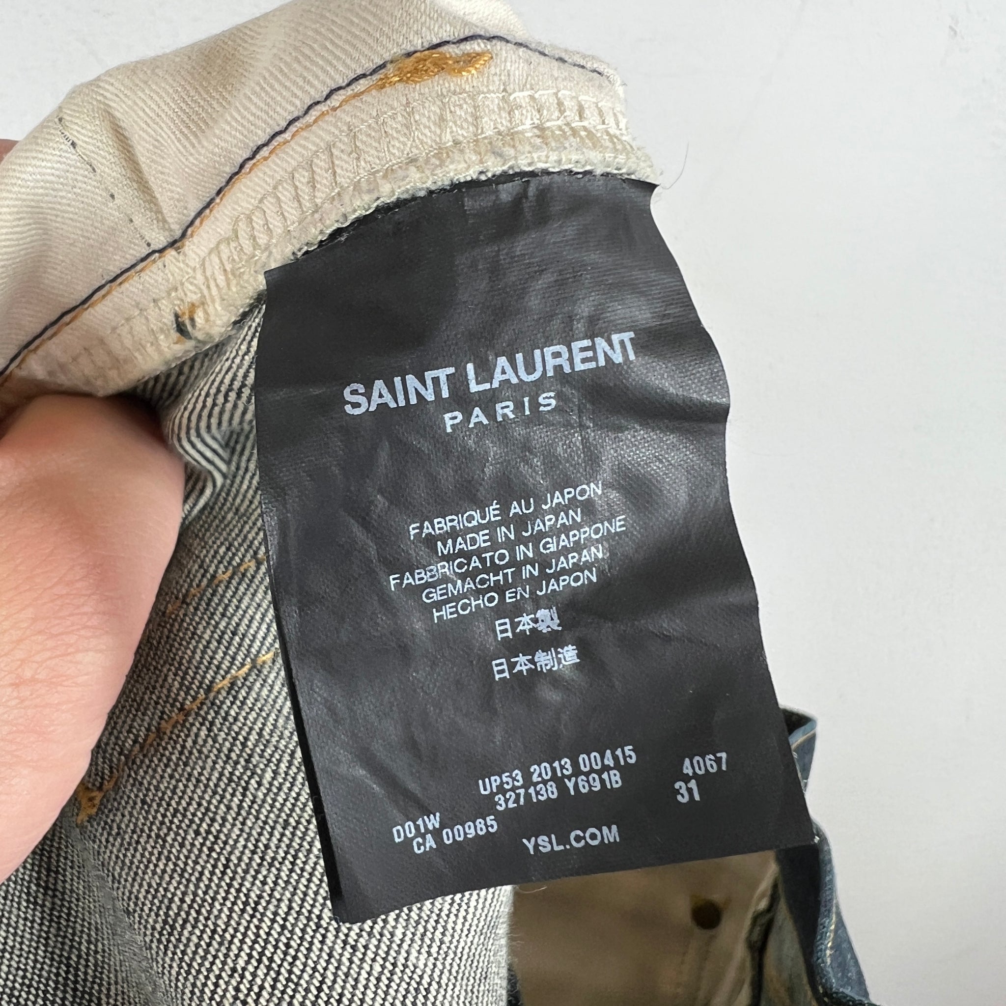 Saint Laurent D02 Raw Denim Jeans