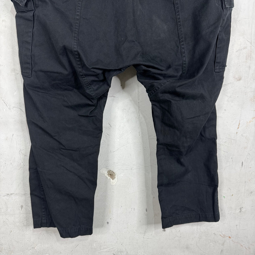 Junya Watanabe 2023 Drop Crotch Black Canvas Cargos