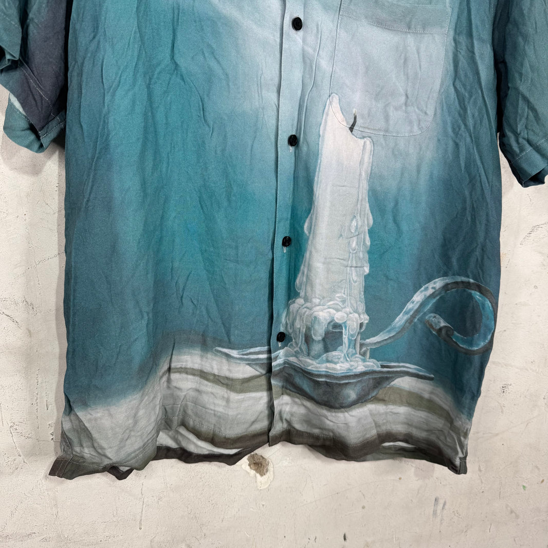 Supreme Burning Candle Button Up Shirt