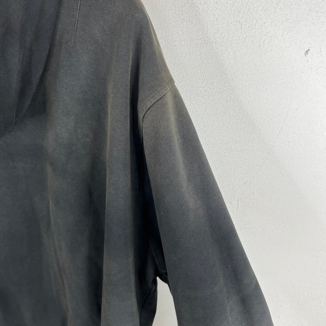 424 Black Double Crest Embellished Hoodie