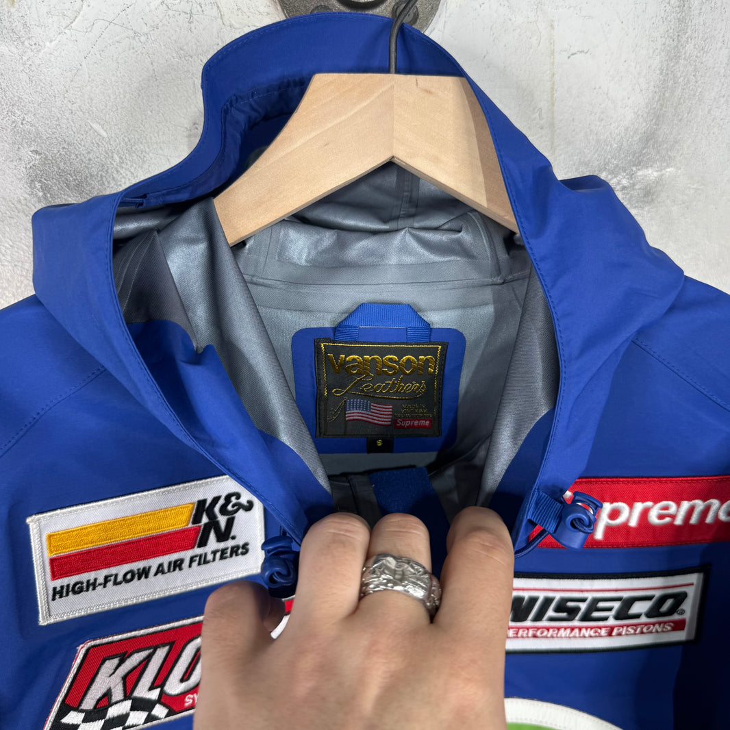 Supreme x Vanson Blue/White/Green Rain Jacket