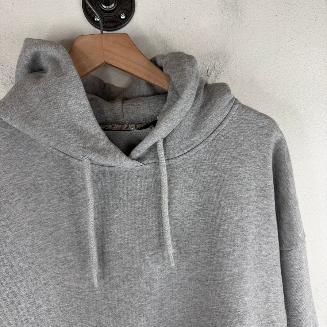 Martine Rose Gray Embroidered Back Logo Hoodie