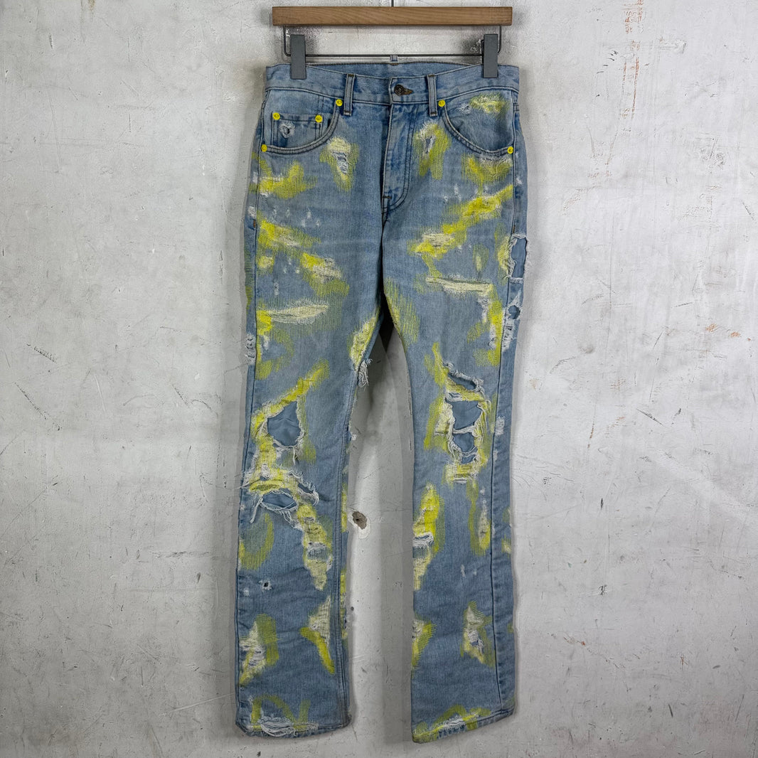 Endless Denim Lightwash Neon Boro Jeans