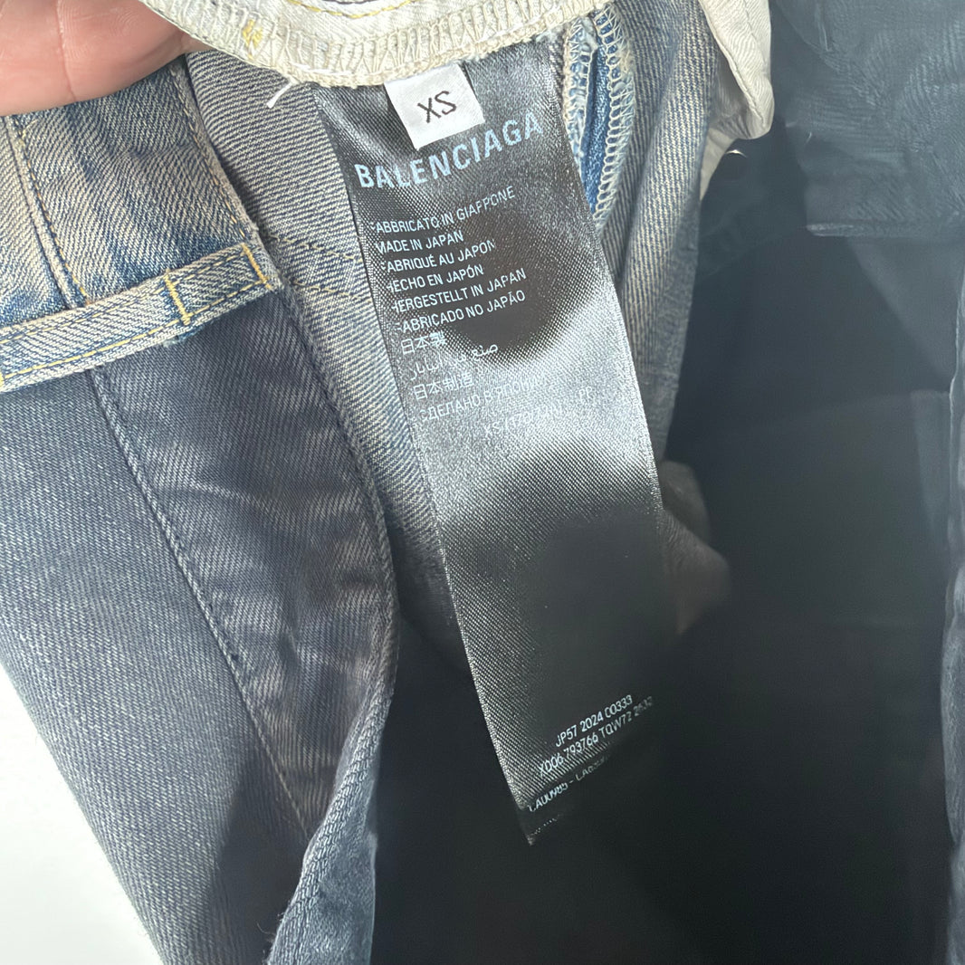 Balenciaga Blue/Black 50/50 Jeans