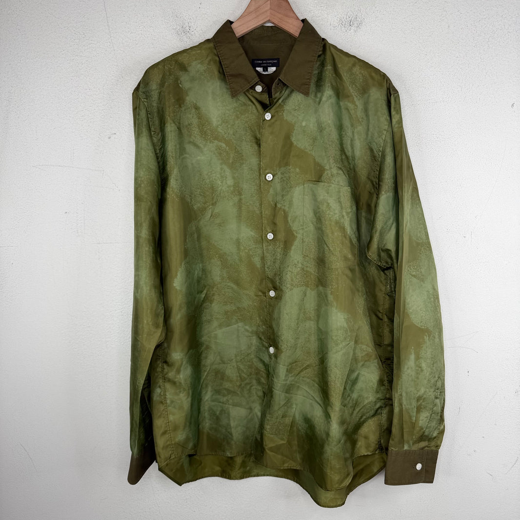 CDG Homme Green Spray L/S Shirt