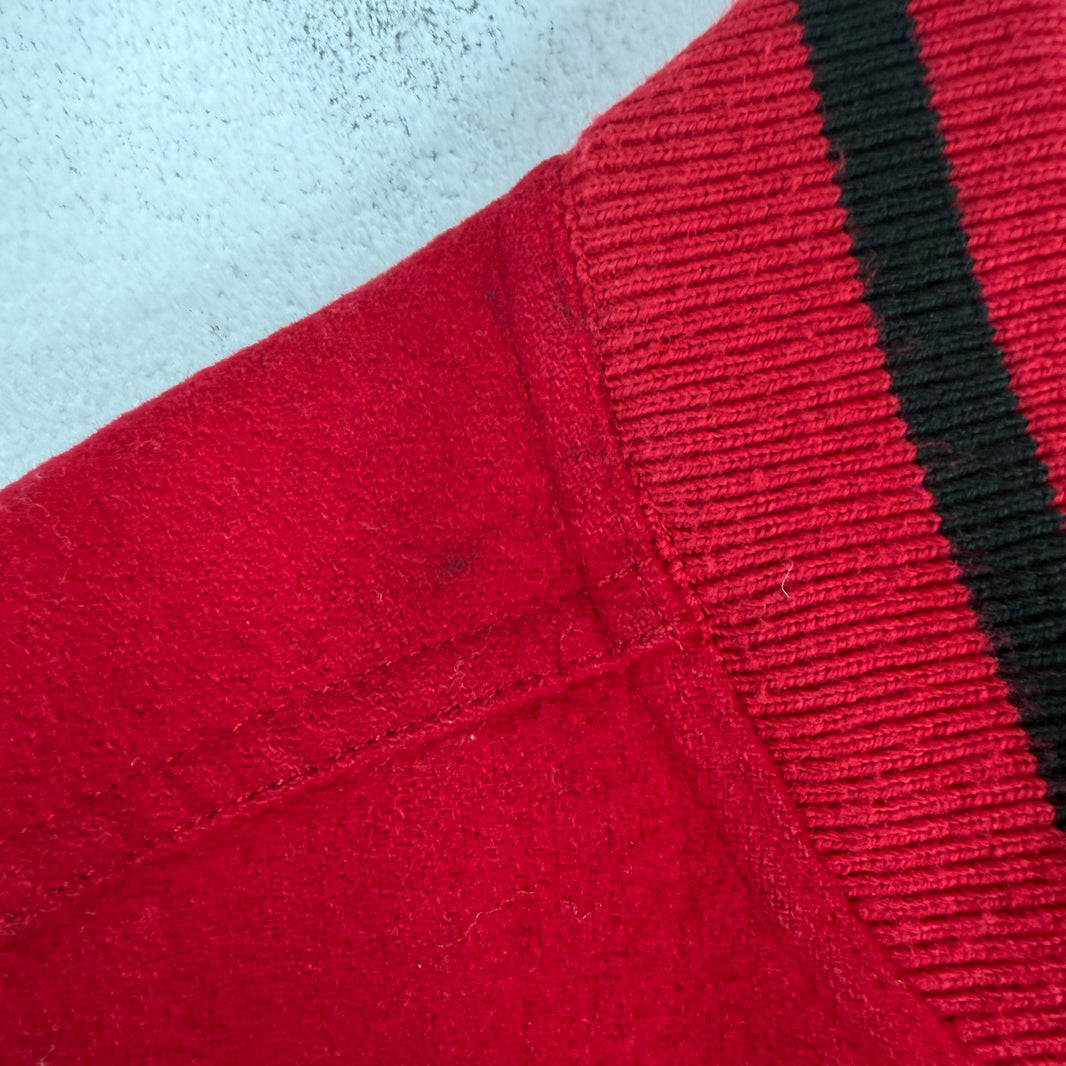 Issey Miyake Red IS Varsity Jacket
