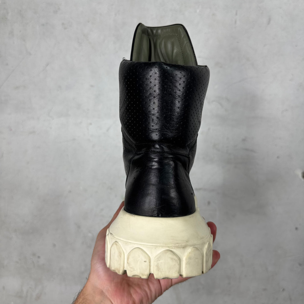 Rick Owens Lace Up Tractor Boots