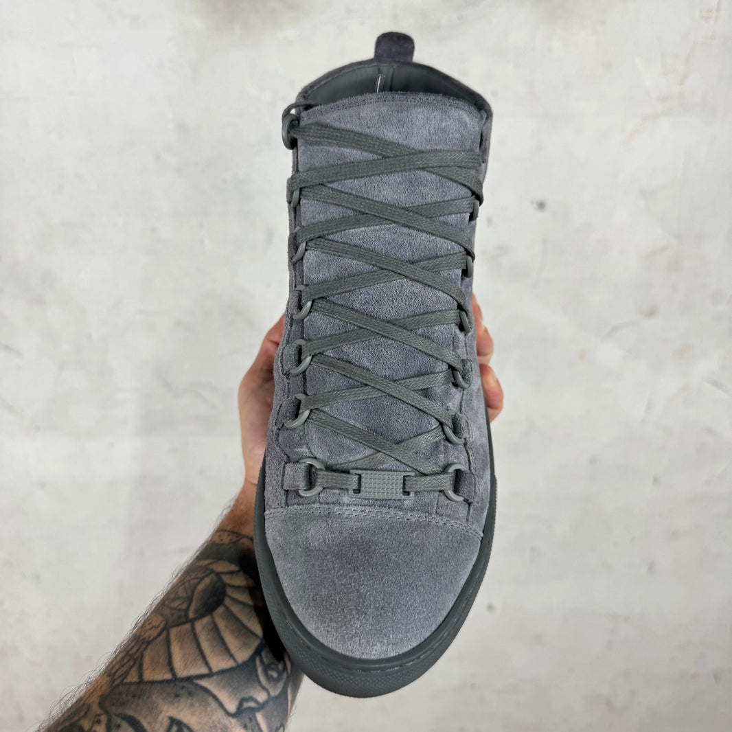 Balenciaga Grey Suede Arena Highs