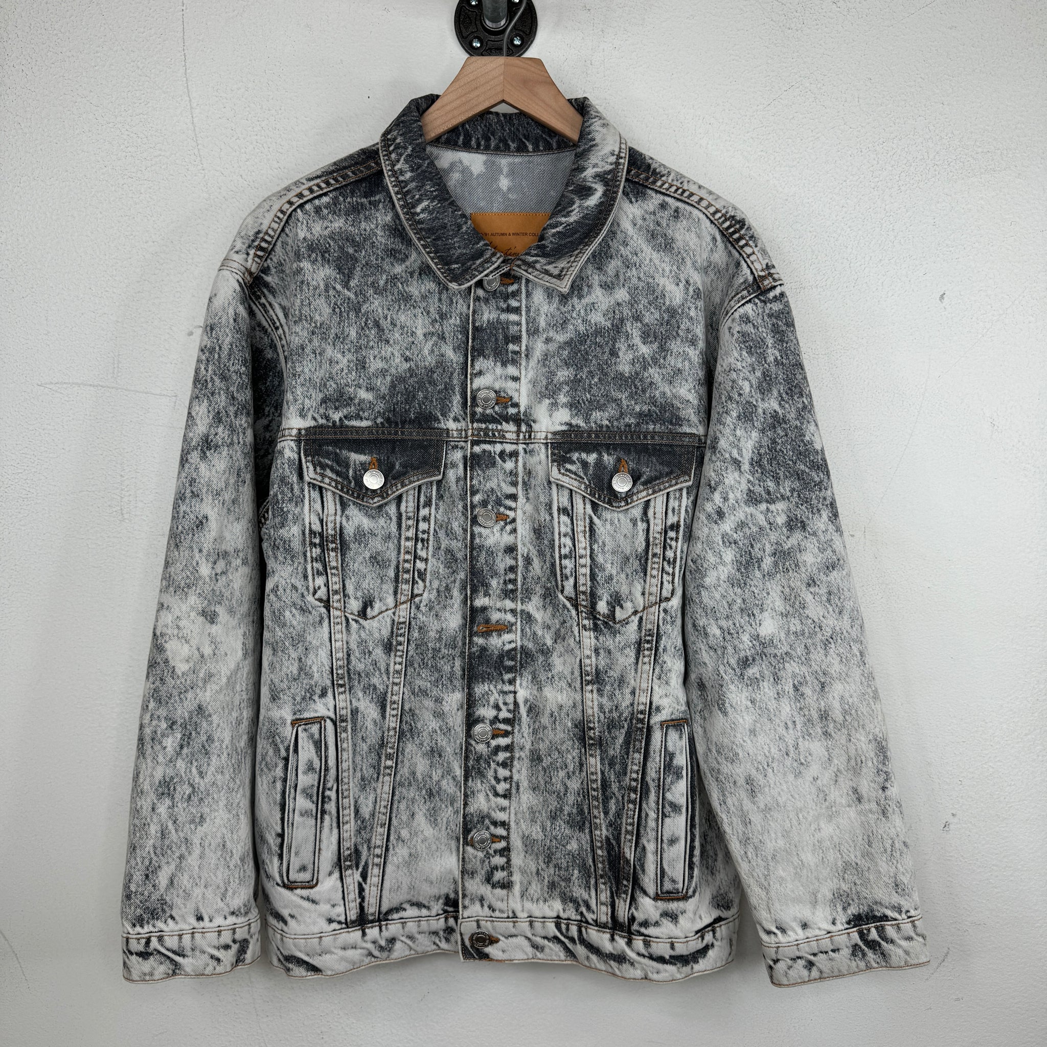 MARTINE ROSE 21SS ACID WASH DENIM JKT XL