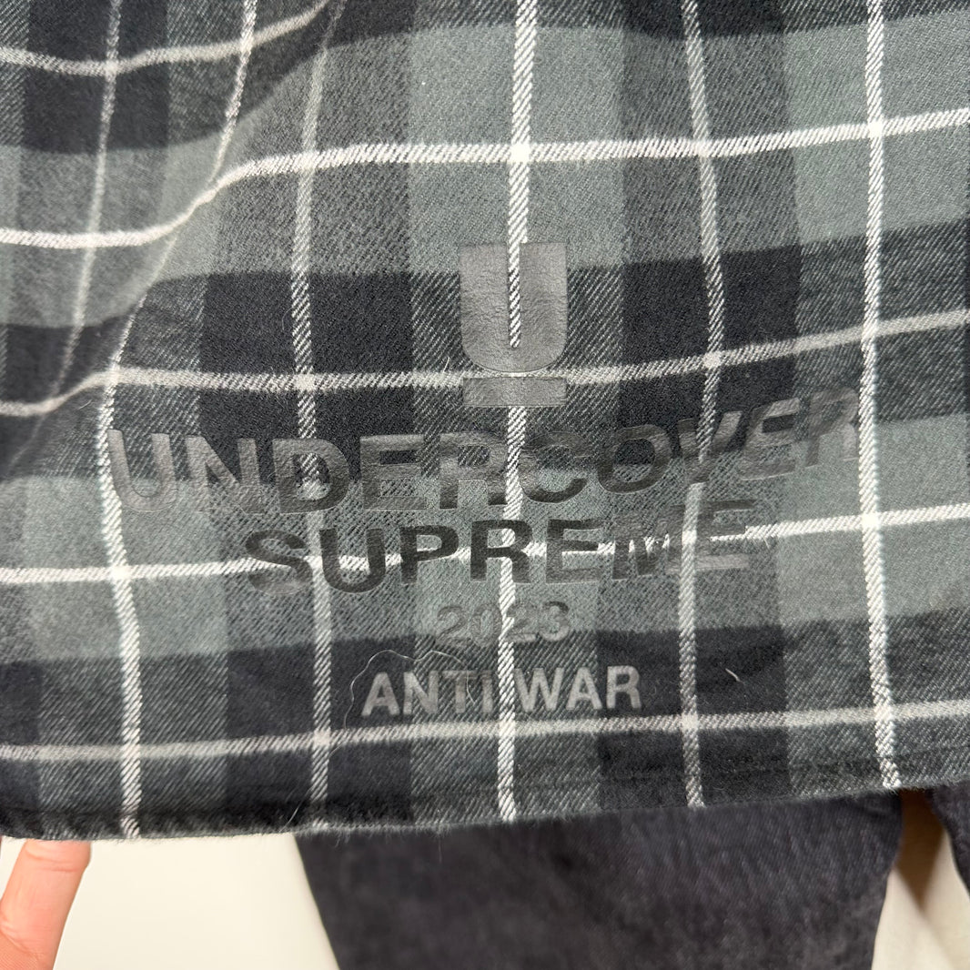 Supreme Undercover Black Layered Flannel Jeans