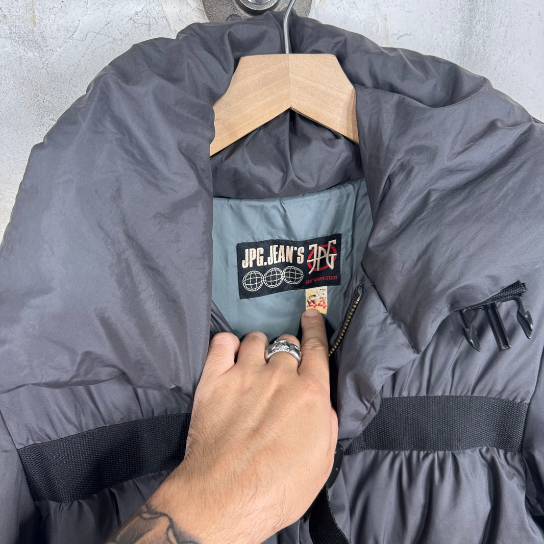 Jean Paul Gaultier Vintage Grey Bondage Puffer
