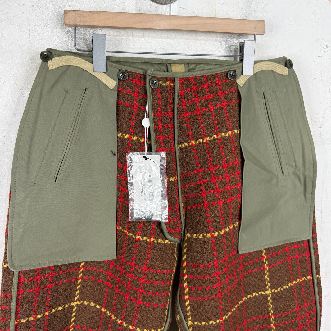 Margiela Reversible Tartan Trousers