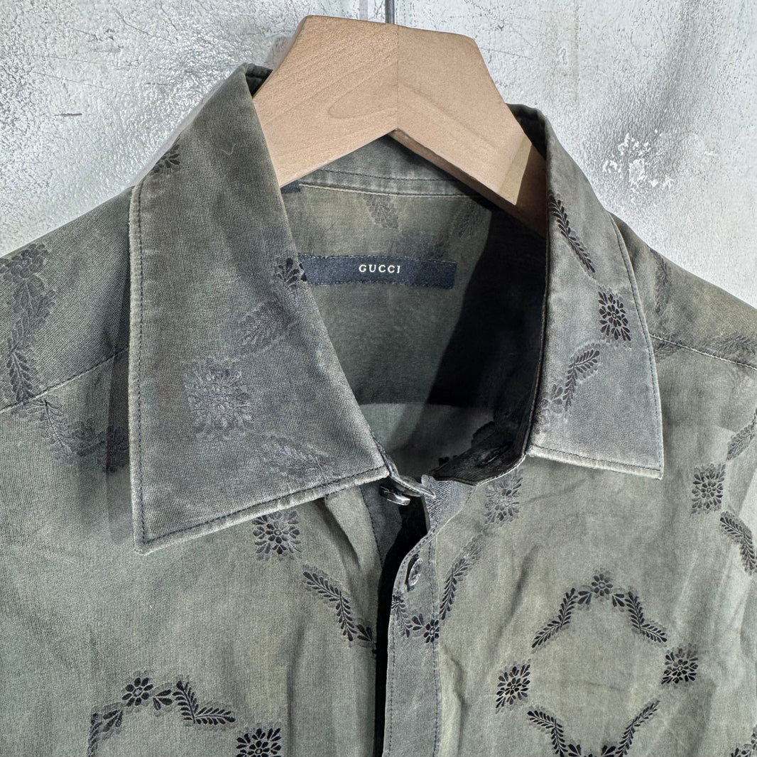 Gucci Tom Ford Silk Patterned Shirt