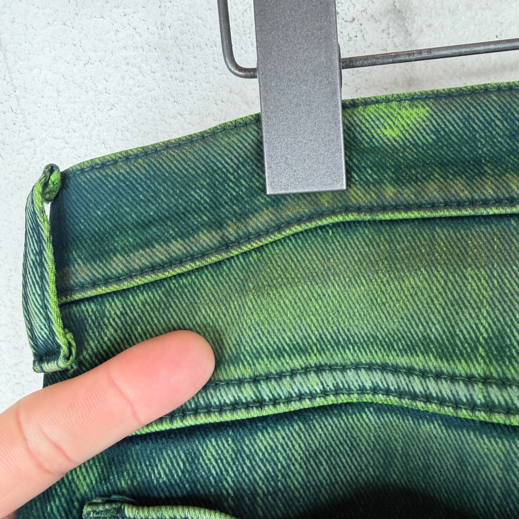 Marni Green Flared Denim Jeans