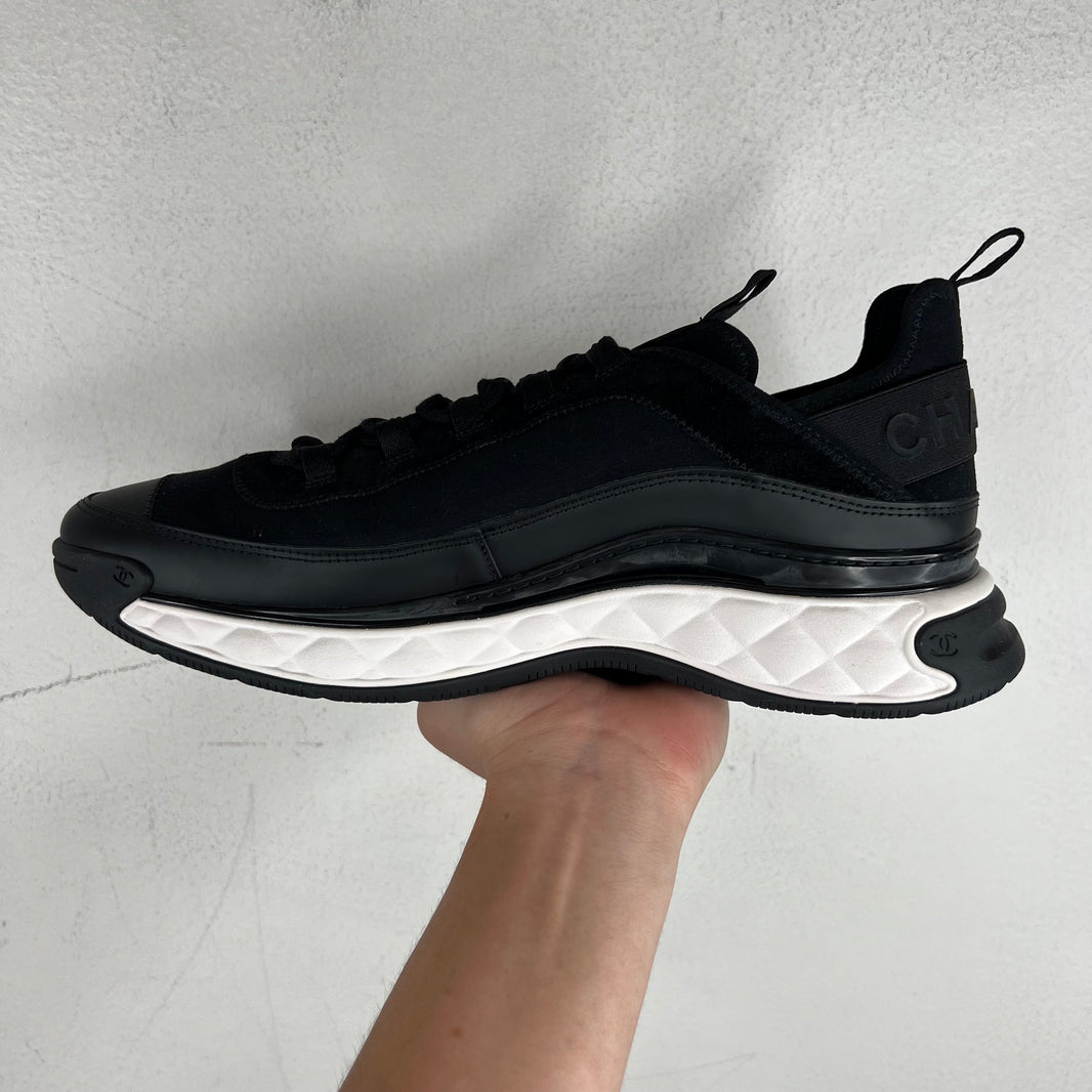 Chanel Velvet/Calfskin Mixed Fiber Runner Sneakers