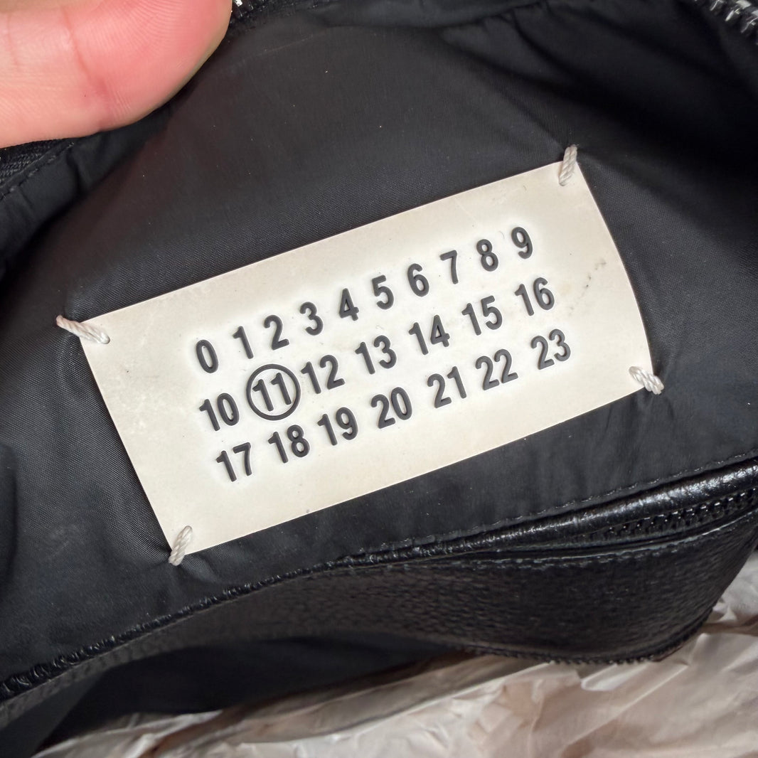 Margiela Black Leather Side Bag