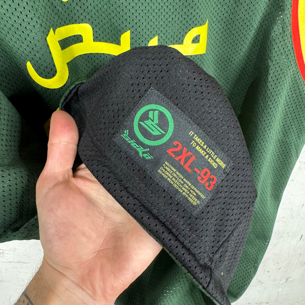 Sicko Green Reversible Basketball Jersey