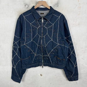 Kapital Spiderweb Zip Denim Jacket