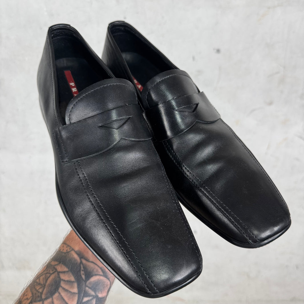 Prada Leather Toblach Loafers