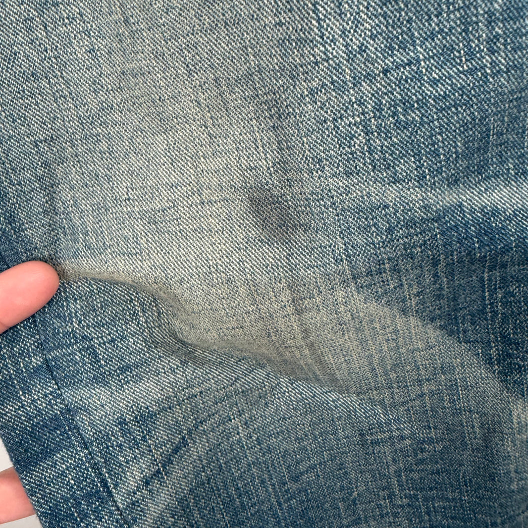 RRL Straight Leg Whiskered Jeans