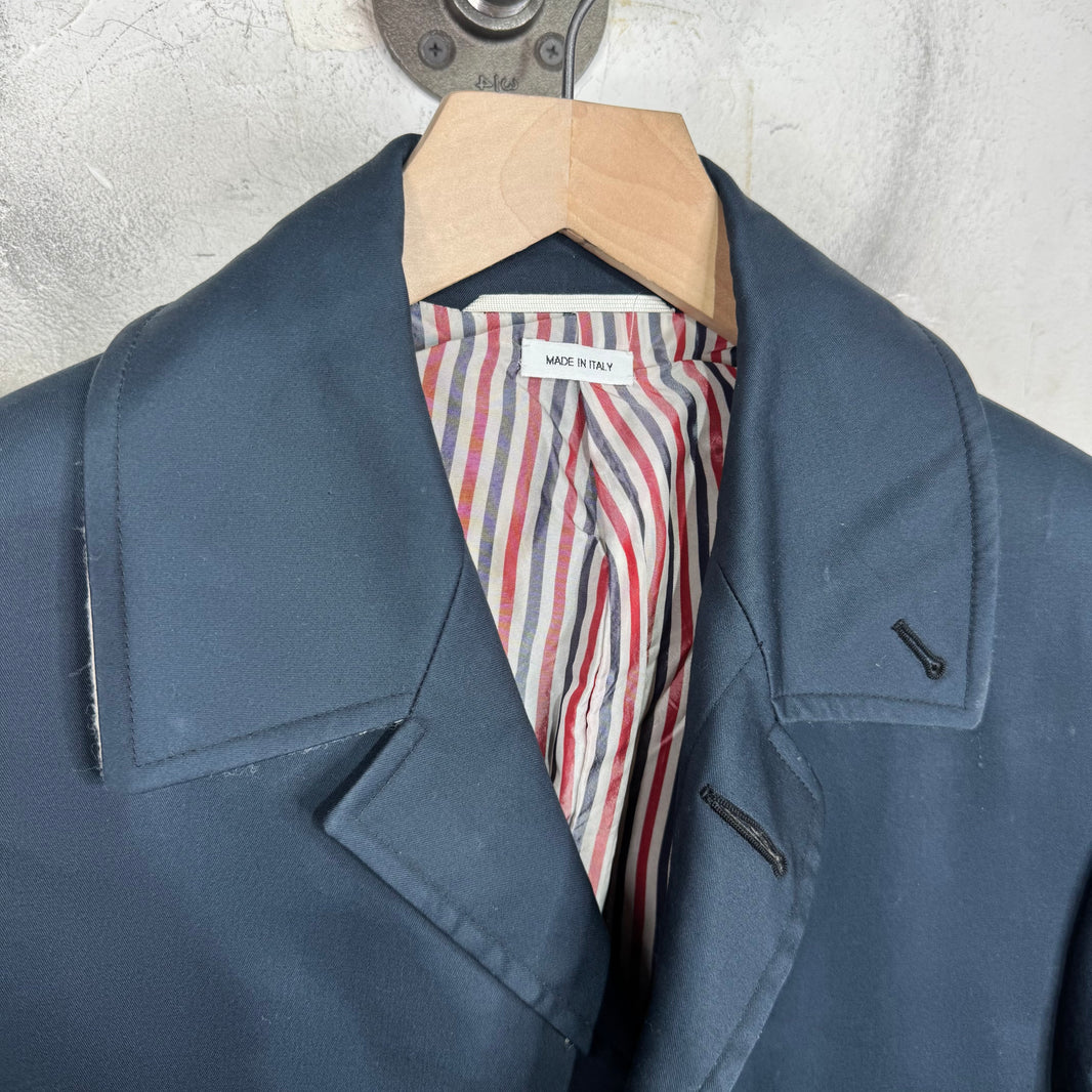 Thom Browne Heavy Nylon Gold Hardware Long Coat