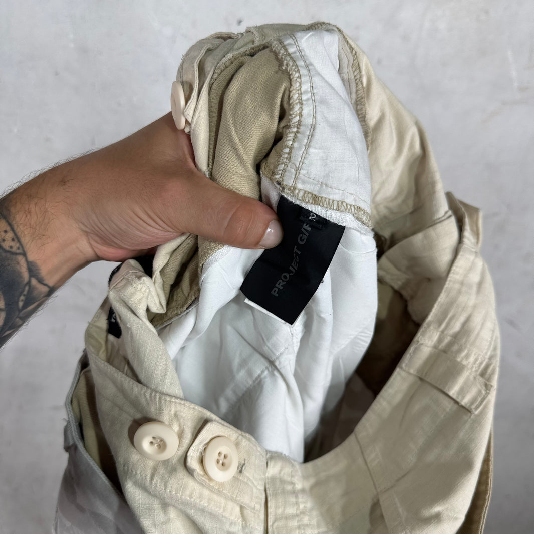 Project GR Triple Layer Sand Camo Cargos