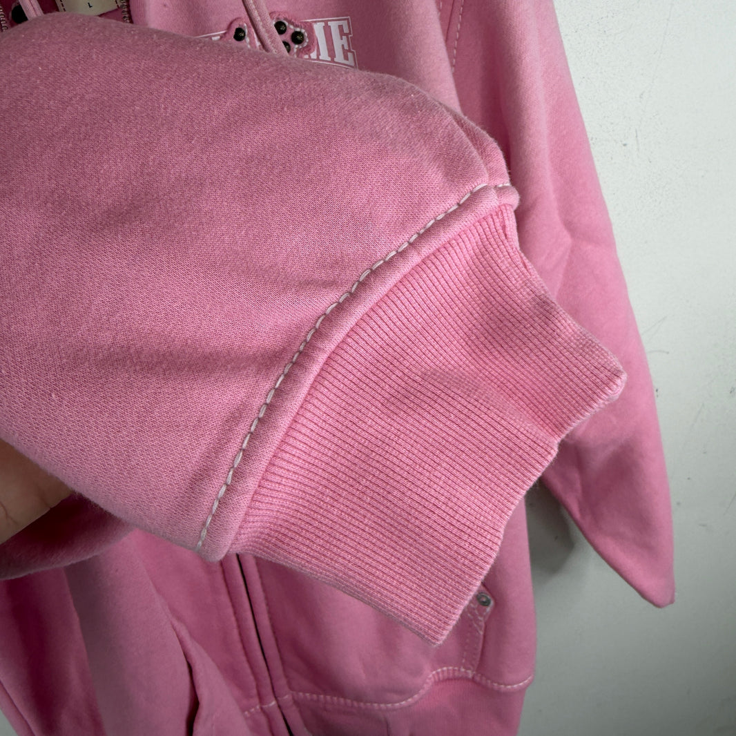 Supreme True Religion Pink Zip Hoodie