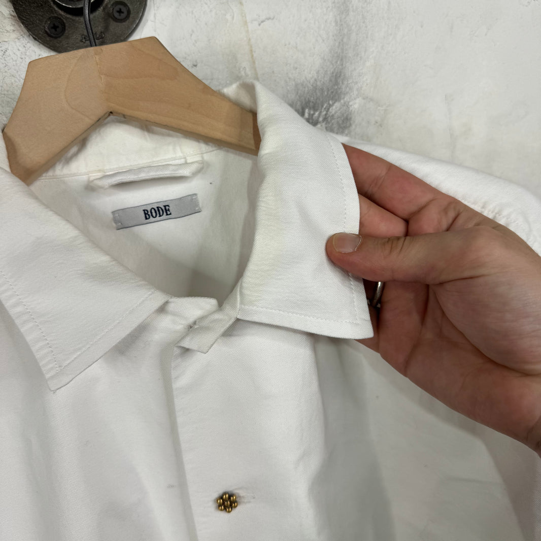 Bode Prounis  Buttoned Canvas Shirt