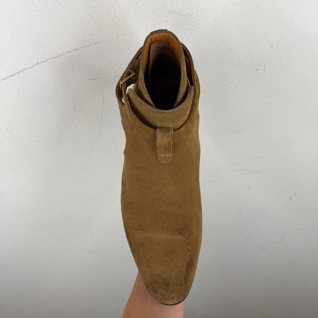 Saint Laurent Brown Jodhpur Boots