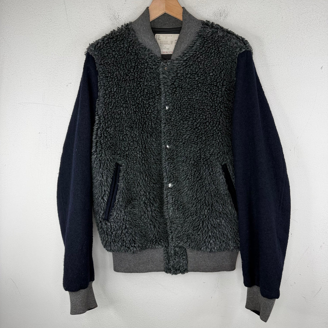 Sacai Fleece Varsity Jacket