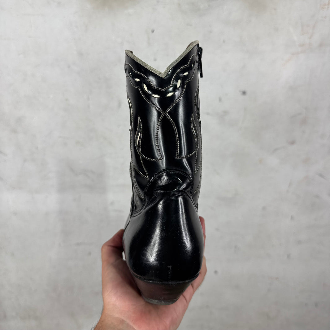 Saint Laurent Leather Western Boots
