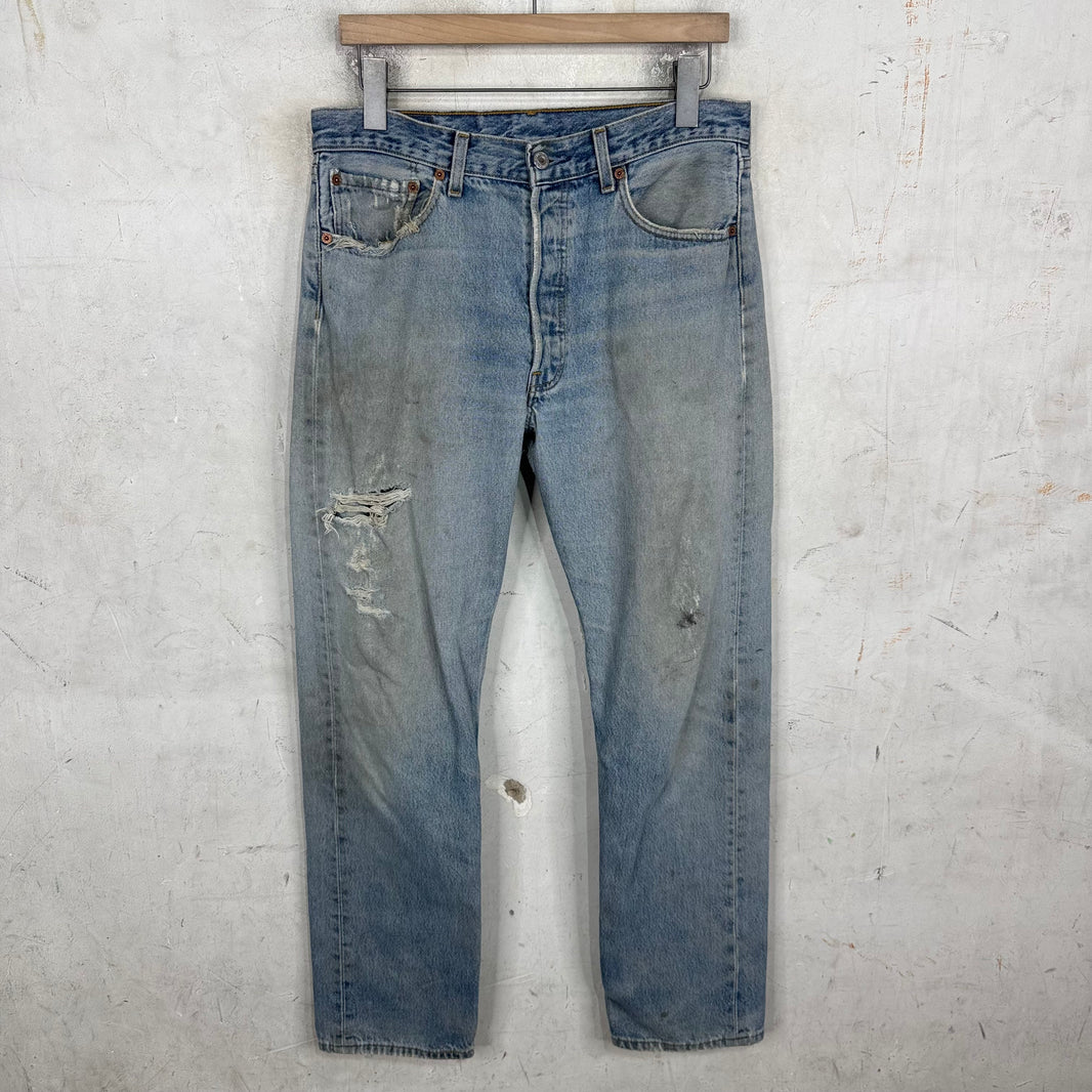 Vintage Levi's Lightwash Distressed 501 Jeans