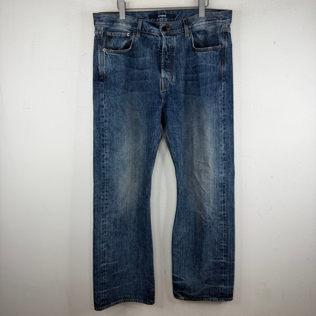 Jacquemus Le Raphia Blue Wash Jeans