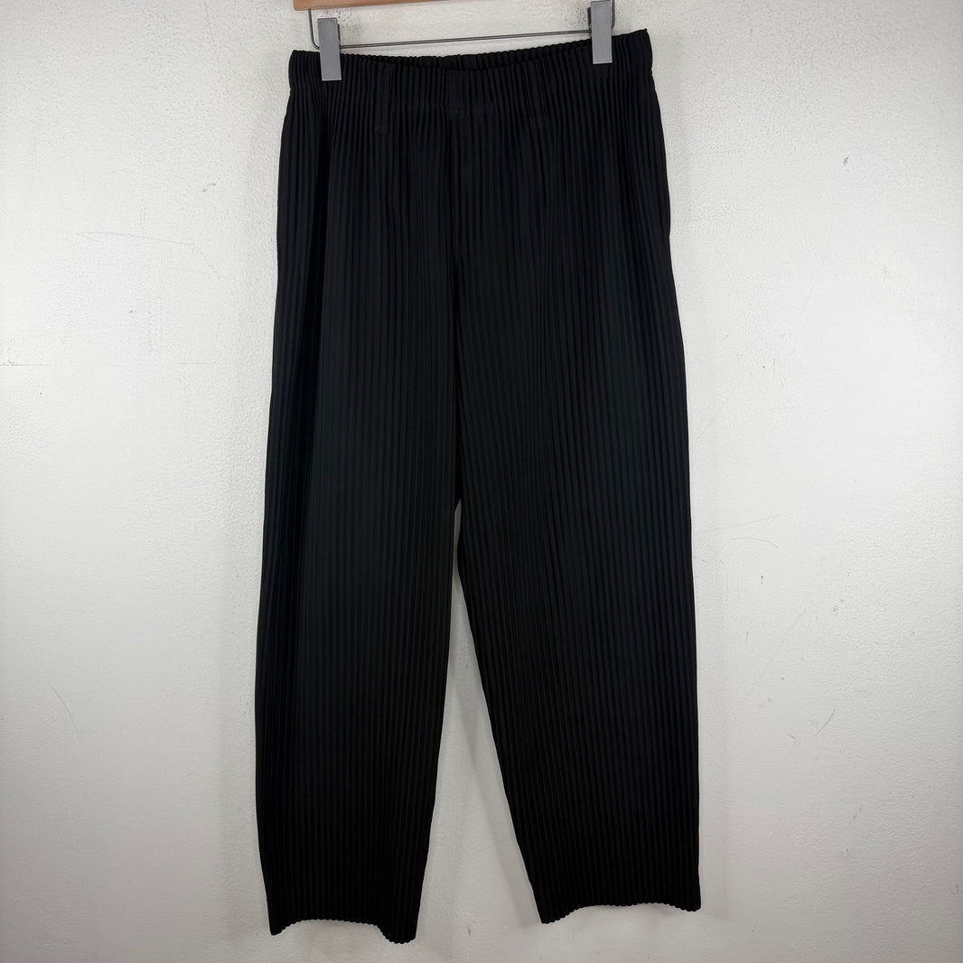 Issey Miyake Black Pleated Pants