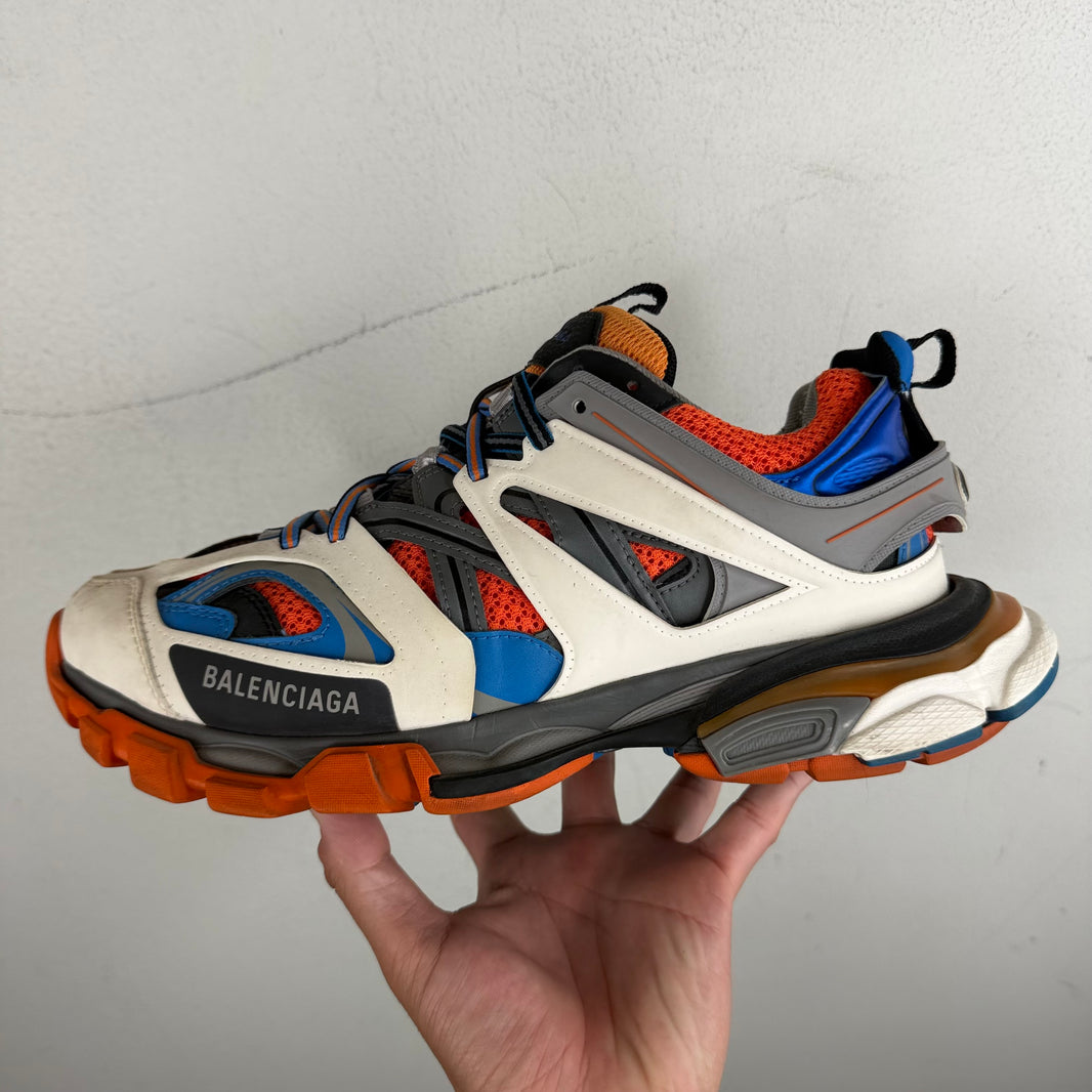 Balenciaga Orange/Blue Track Sneakers