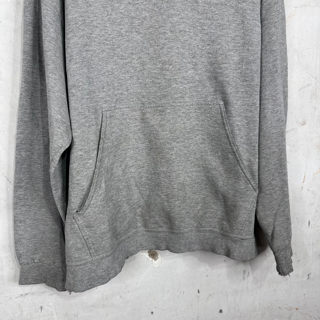 Vintage Grey Smoked Center Swoosh Hoodie