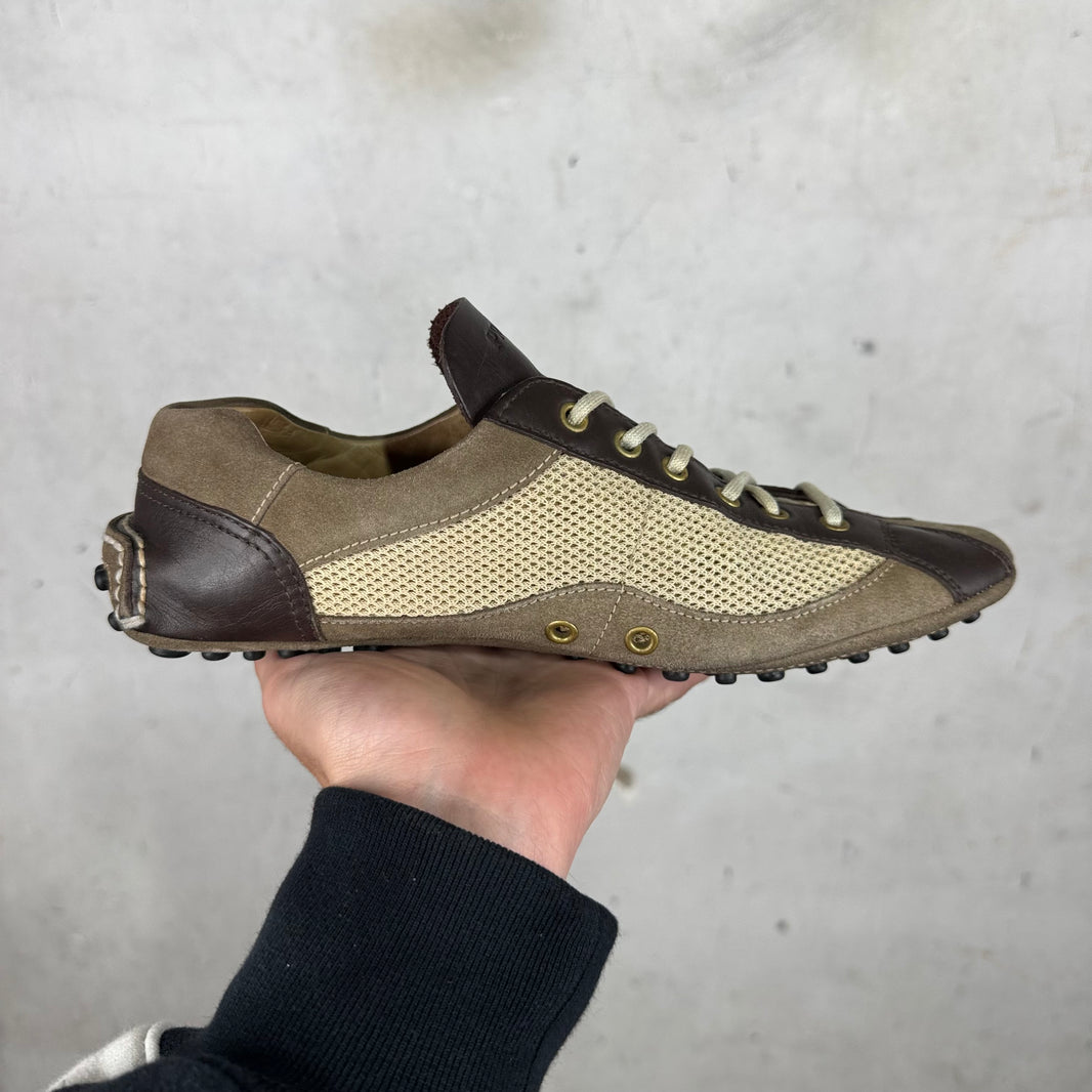 Prada Suede Mesh Car Shoes
