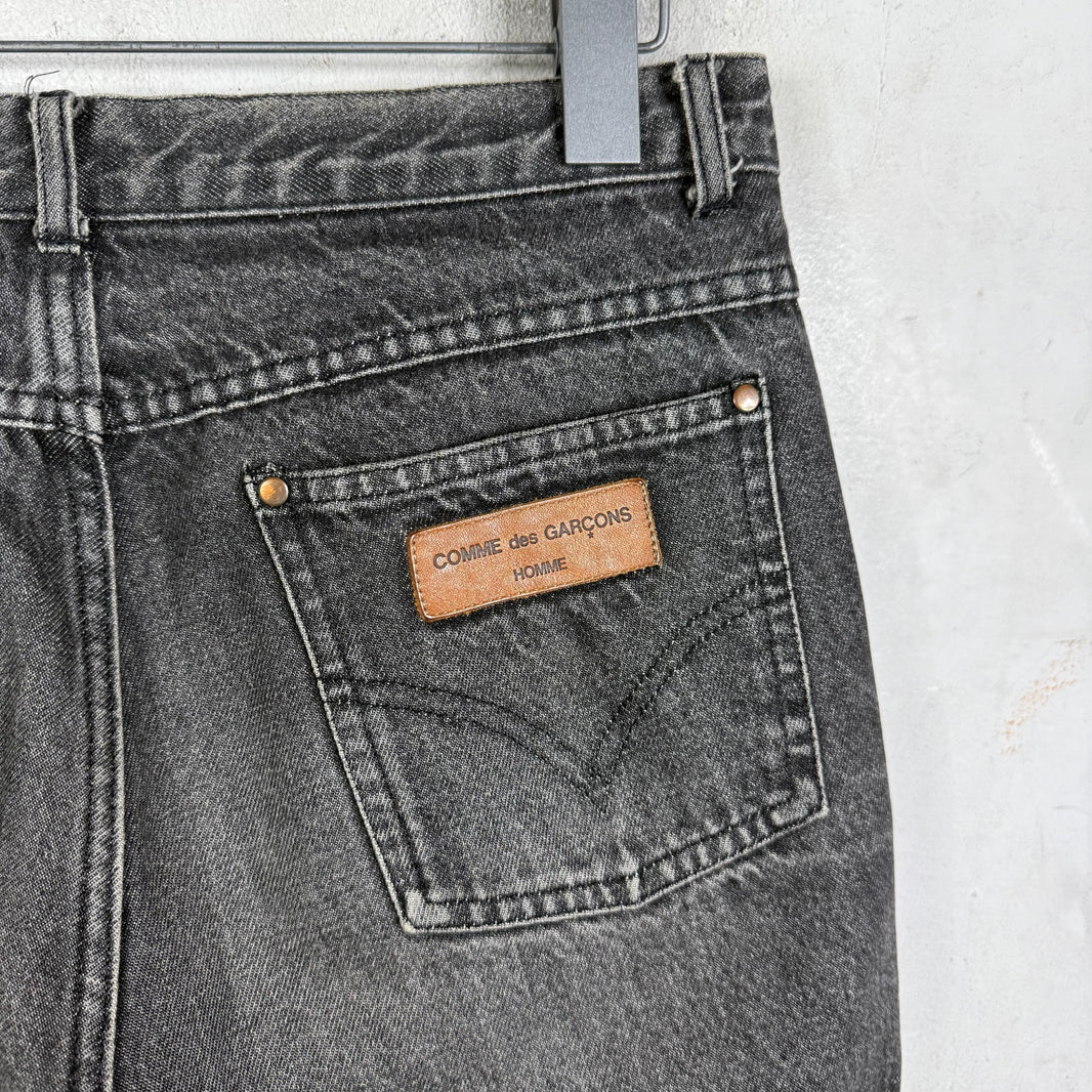 CDG Homme Washed Black Jeans
