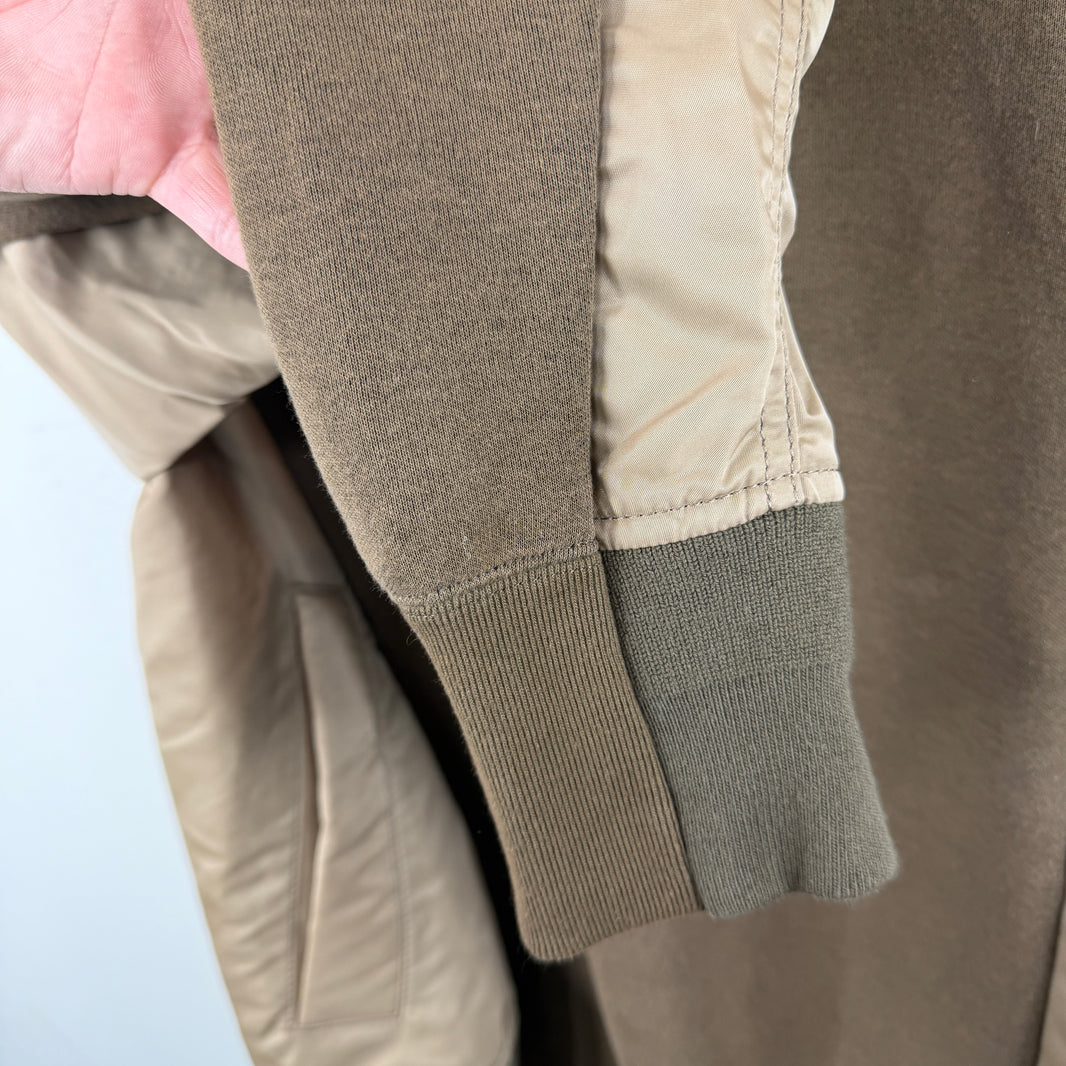 Sacai Brown Hybrid Cargo Hoodie