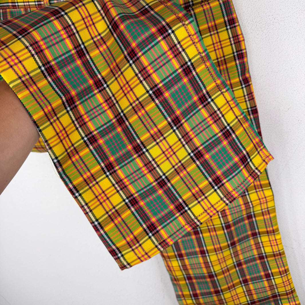 Junya Watanabe Yellow Plaid Trousers